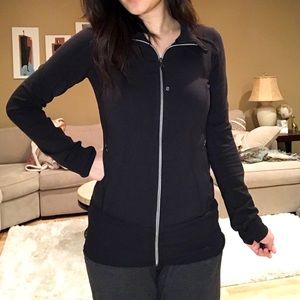 Lululemon Fitted Black Track Jacket Size 4